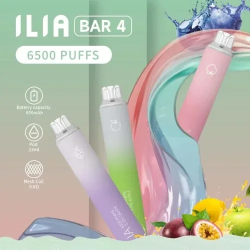 2 ILIA BAR4 6500 Puffs 哩啞4代拋棄式電子煙 711到付