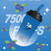 藍莓 VAKA奶茶杯 7500 PUFFS 一次性可充電拋棄式電子煙