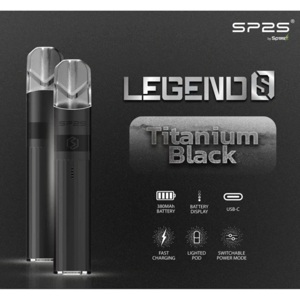 鈦黑 SP2S主機 傳奇系列鈦色霧化桿 通用悅刻 Relx煙彈一代