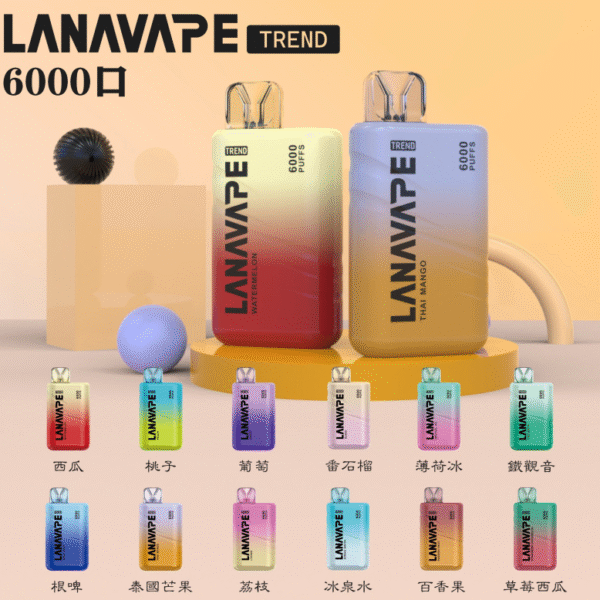 1 LANA6000 PUFFS 抛棄式電子煙 台灣電子煙推薦
