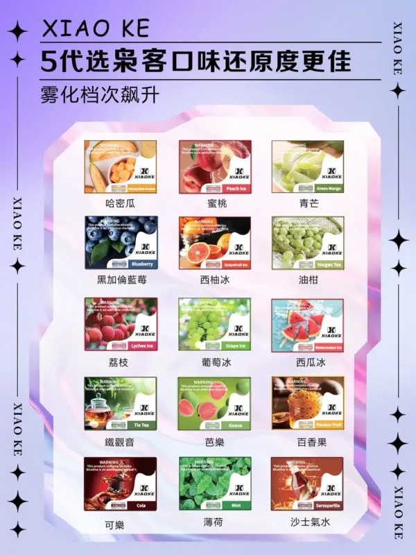 XKYD001.webp XIAOKE煙彈 梟客五代霧化彈 適用Relx主機四五六代