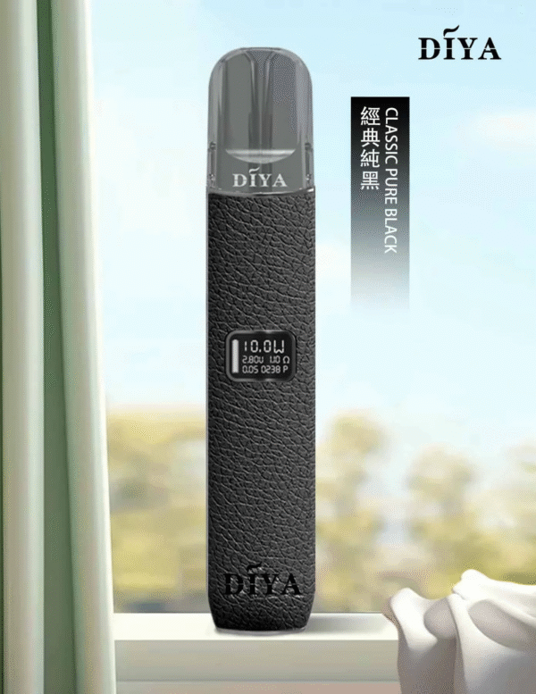 經典純黑1 DIYA主機 叮啞皮革材質 兩段式調節 適用Relx煙彈一代