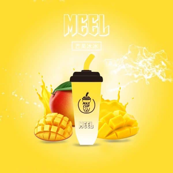芒果 MEEL奶茶杯 6000 PUFFS 拋棄式電子煙 可充電一次性煙桿