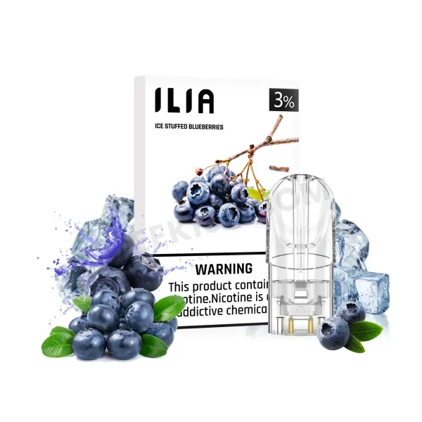 蓝莓 ILIA煙彈 哩啞霧化彈 通用悅刻Relx主機一代