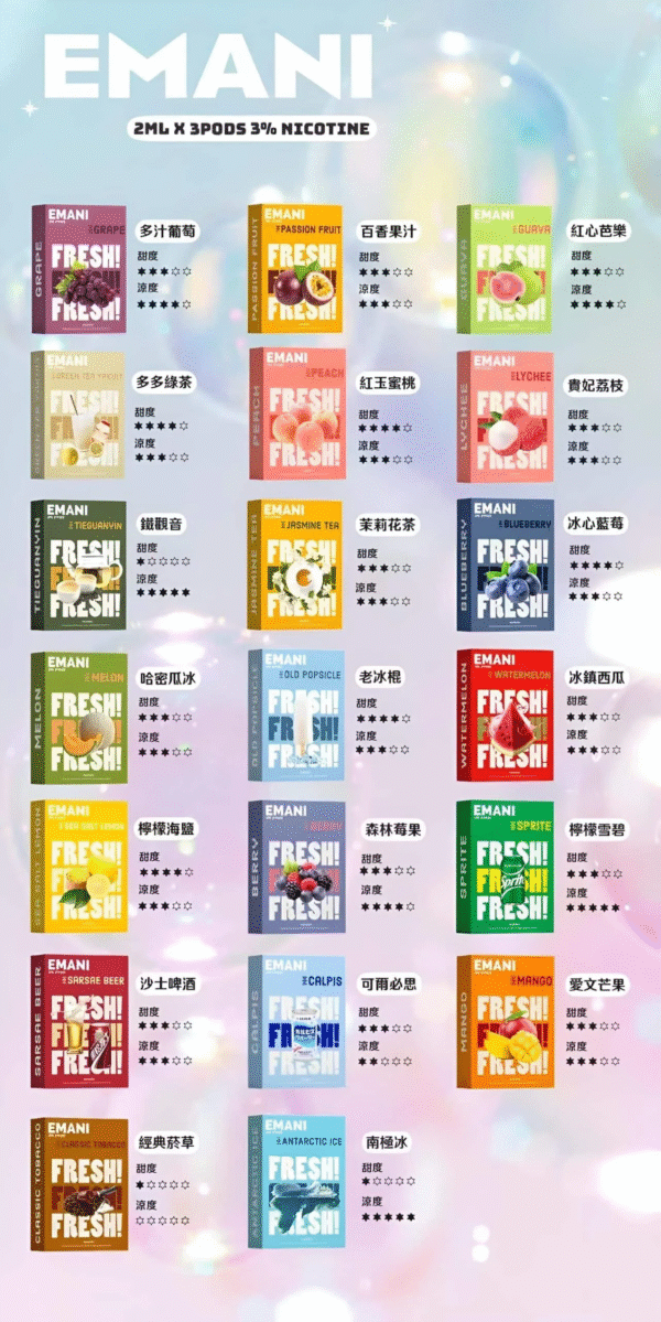 2 依馬尼煙彈 Emani霧化彈 通用悅刻Relx主機一代 711到付