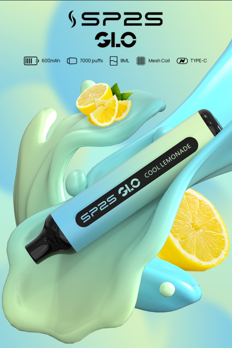 柠檬海盐 SP2S 7000 PUFFS 抛棄式電子煙 思博睿煙桿 新品上市