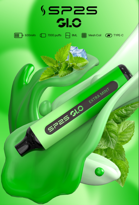 清凉薄荷 SP2S 7000 PUFFS 抛棄式電子煙 思博睿煙桿 新品上市