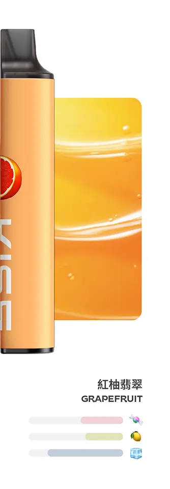 紅柚翡翠 KIS5 6500口拋棄式電子煙 鎧斯一次性煙桿 MIX&SHARE