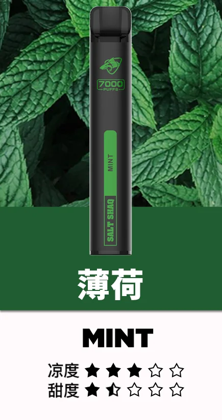 薄荷 鯊克Salt Shaq 7000 Puffs拋棄式電子煙 一次性煙桿 正品現貨