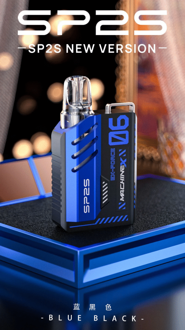 藍黑色 SP2S MACHINE X 主機 思博睿方塊主機 高性能Pod系統電子煙推薦