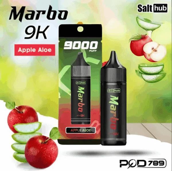 蘋果蘆薈 Marbo 9000 Puffs 拋棄式電子煙 泰國爆款 台灣推薦