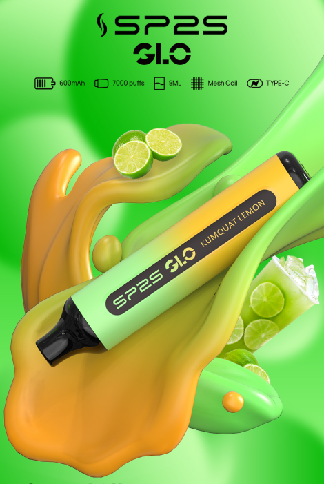 金桔柠檬 SP2S 7000 PUFFS 抛棄式電子煙 思博睿煙桿 新品上市