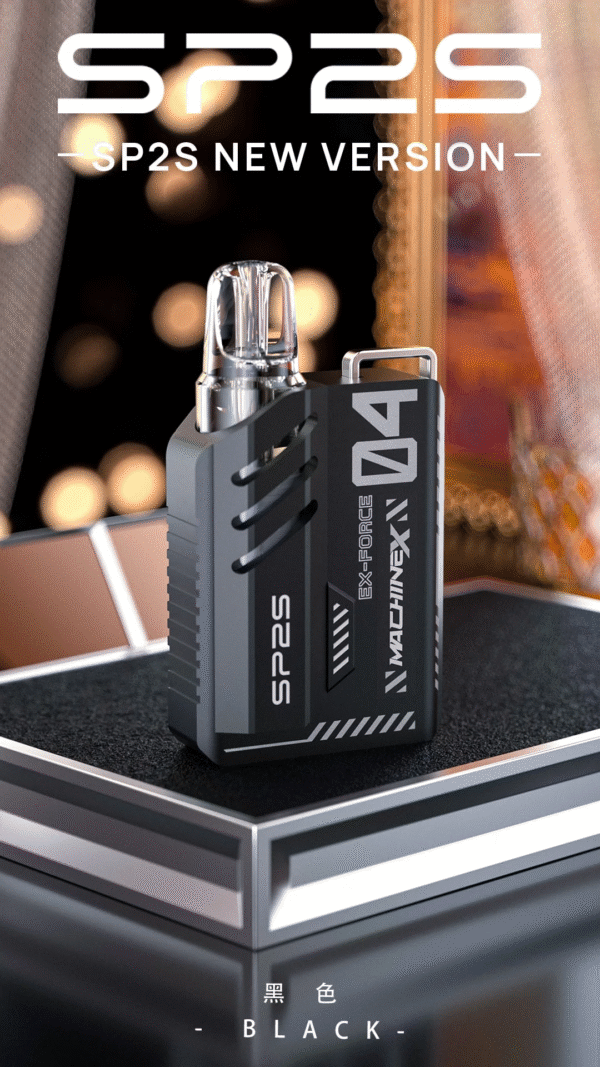 黑色 SP2S MACHINE X 主機 思博睿方塊主機 高性能Pod系統電子煙推薦