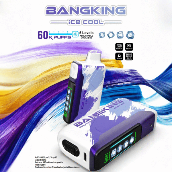 Bang King Ice Cool 60000 葡萄冰 爆款上新 Bang King Ice Cool 60000口 5檔可調節涼度