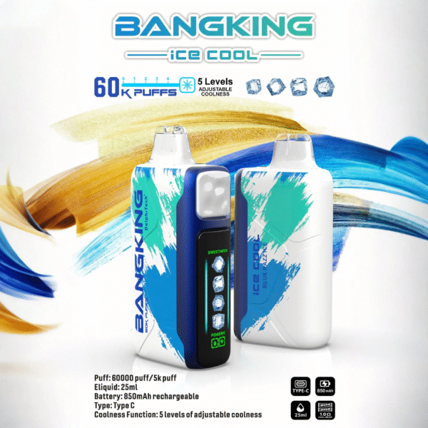 Bang King Ice Cool 60000 藍莓冰 爆款上新 Bang King Ice Cool 60000口 5檔可調節涼度