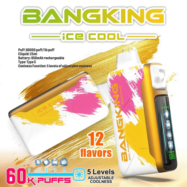Bang King Ice Cool 60000 酸甜多汁果凍 爆款上新 Bang King Ice Cool 60000口 5檔可調節涼度