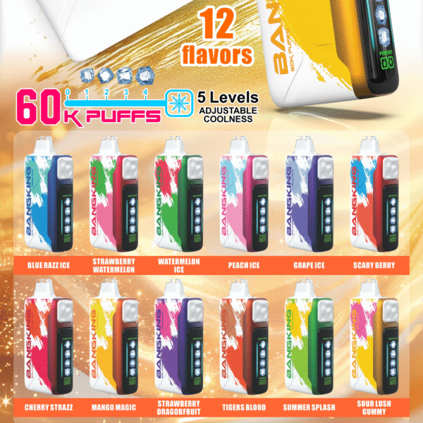 Bang King Ice Cool 60000 首頁 爆款上新 Bang King Ice Cool 60000口 5檔可調節涼度