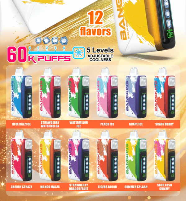 Bang King Ice Cool 60000 首頁 爆款上新 Bang King Ice Cool 60000口 5檔可調節涼度