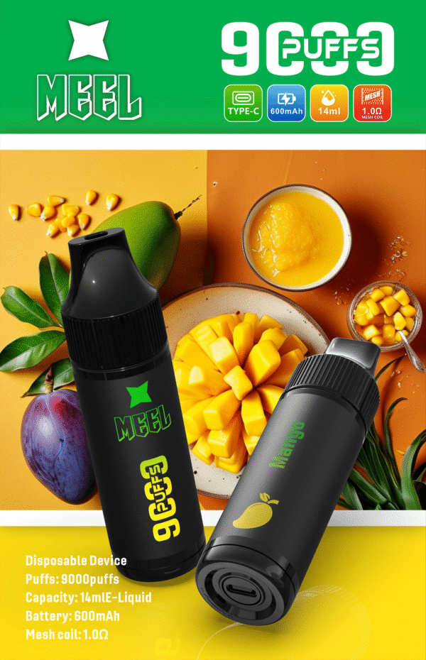 MEEL 9000 PUFFS 一次性霧化棒抛棄式電子煙 711到付