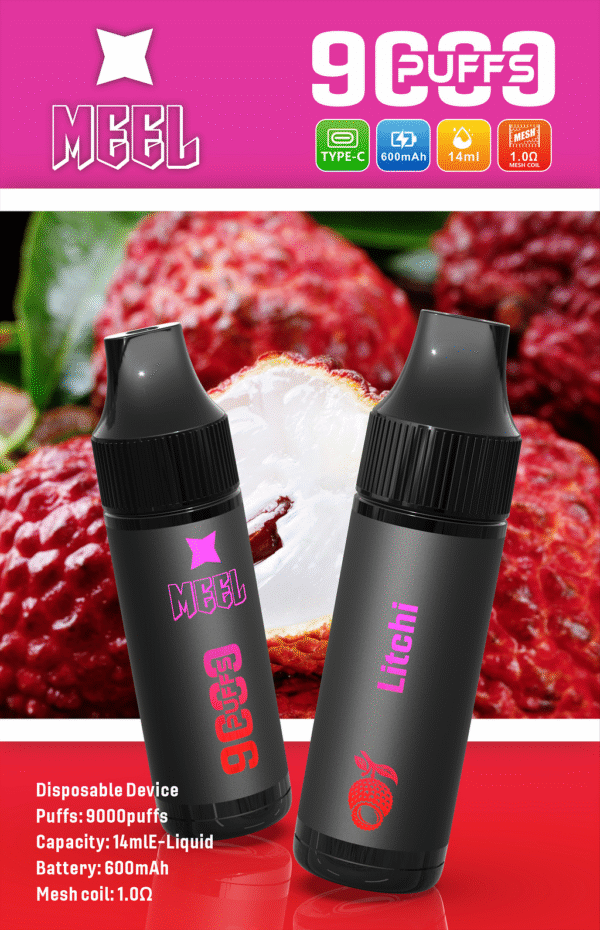 MEEL 9000 PUFFS 一次性霧化棒抛棄式電子煙 711到付