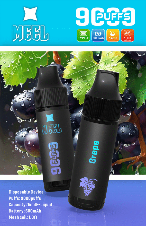 MEEL 9000 PUFFS 一次性霧化棒抛棄式電子煙 711到付