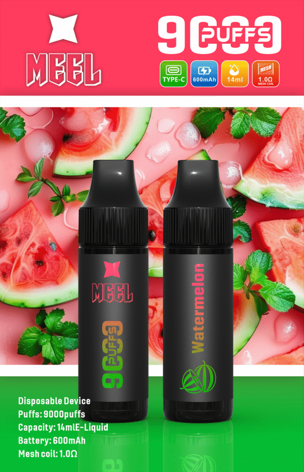 MEEL 9000 PUFFS 一次性霧化棒抛棄式電子煙 711到付