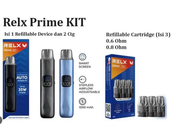 RELX Prime kit註油主機套裝 首页2 RELX Prime kit註油主機套裝 悅刻35W大功率小煙主機(含2顆倉) 現貨