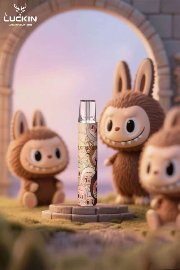 拉佈佈棕色 Luckin幸運一代主機 Labubu拉佈佈聯名款 通配一代煙彈 台灣現貨 711到付