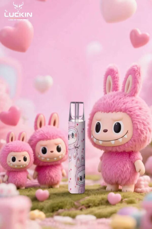 拉佈佈粉色 Luckin幸運一代主機 Labubu拉佈佈聯名款 通配一代煙彈 台灣現貨 711到付