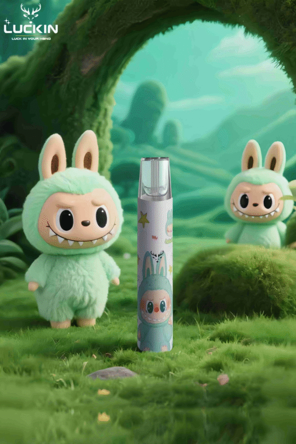 拉佈佈綠色 Luckin幸運一代主機 Labubu拉佈佈聯名款 通配一代煙彈 台灣現貨 711到付