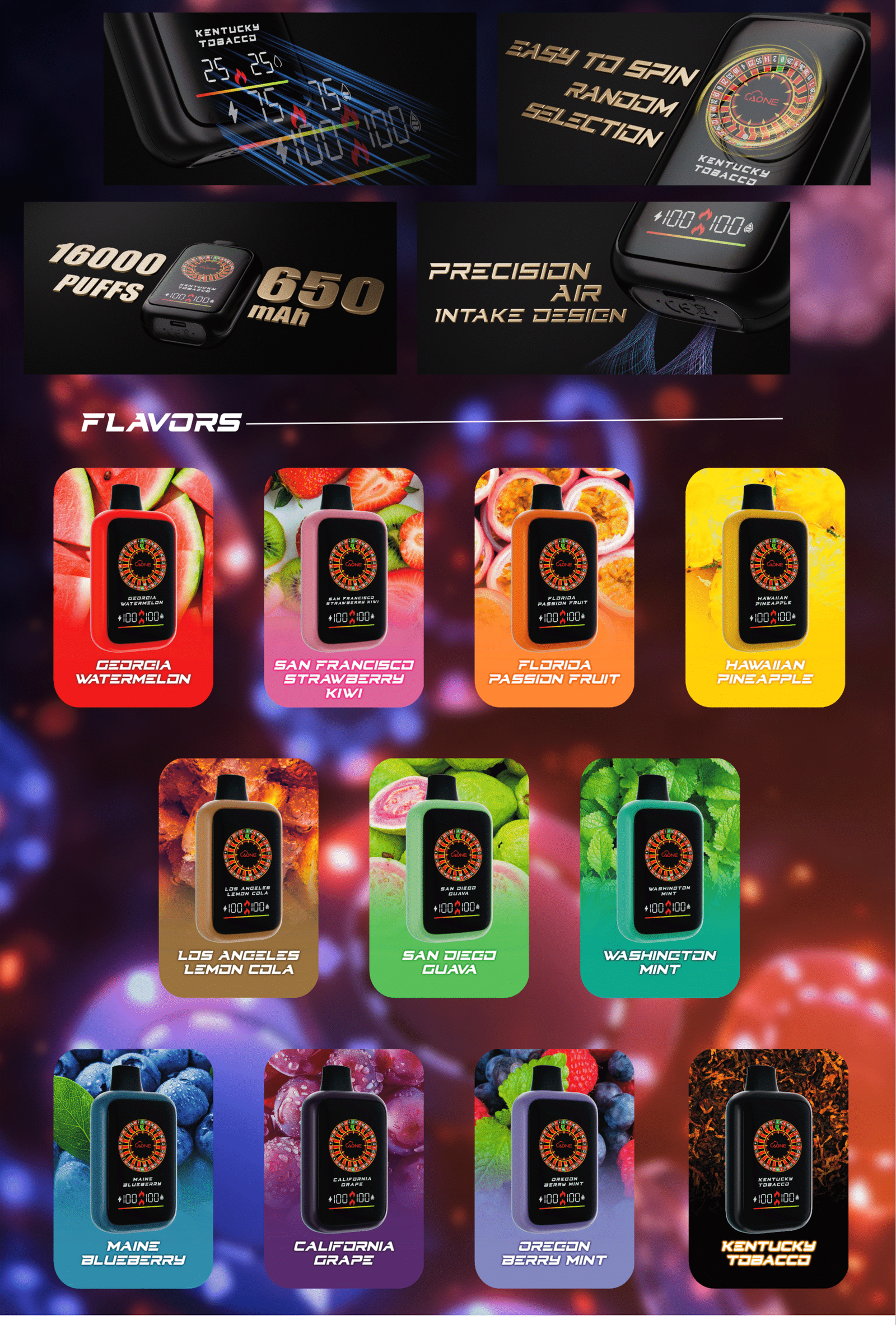 AONE VAPE CASINO 16000 PUFFs