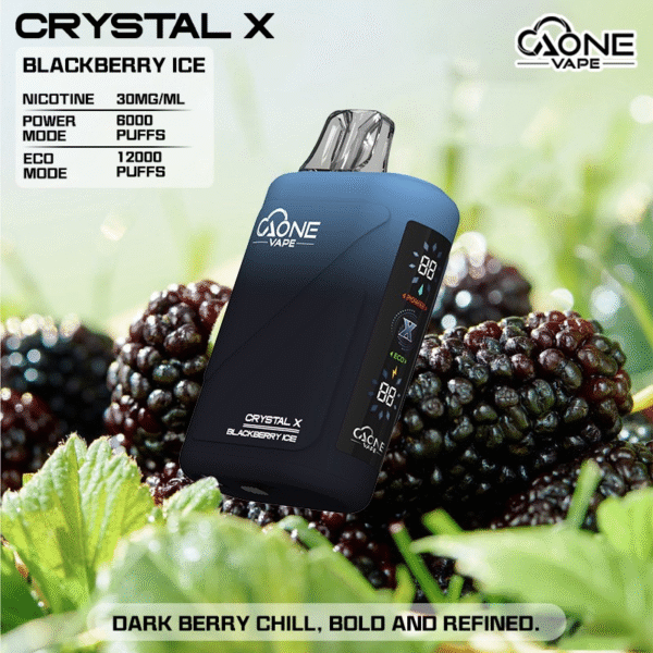 AONE Crystal X 水晶二代 12000口 Blackberry lce 熱带黑莓果冰 AONE Crystal X 水晶二代 12000口 一次性抛棄式