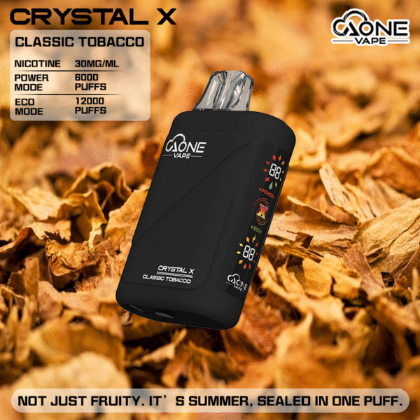 AONE Crystal X 水晶二代 12000口 Classic tobacco 經典煙草 AONE Crystal X 水晶二代 12000口 一次性抛棄式