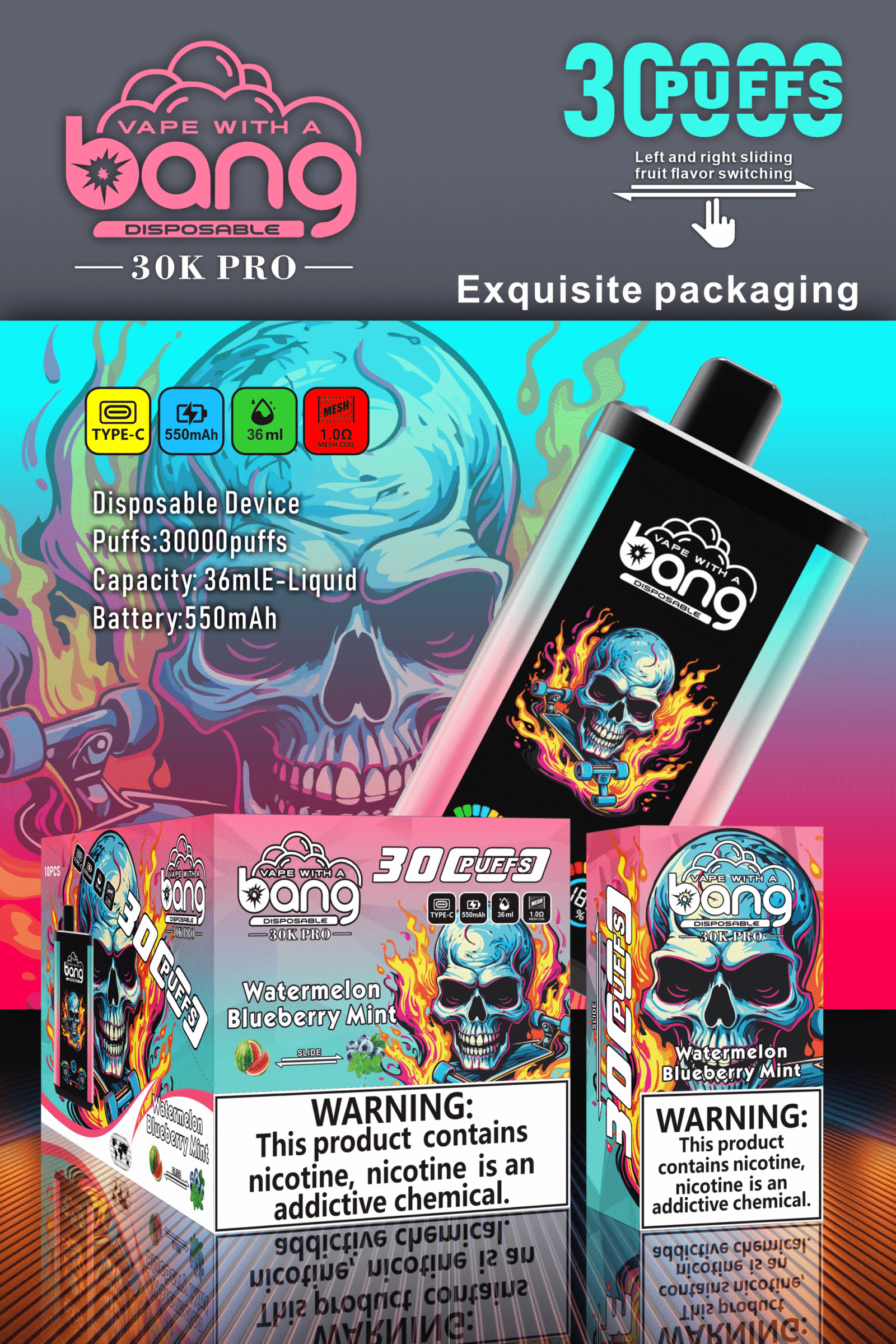 Bang 30000 Puffs PRO 一次性電子煙