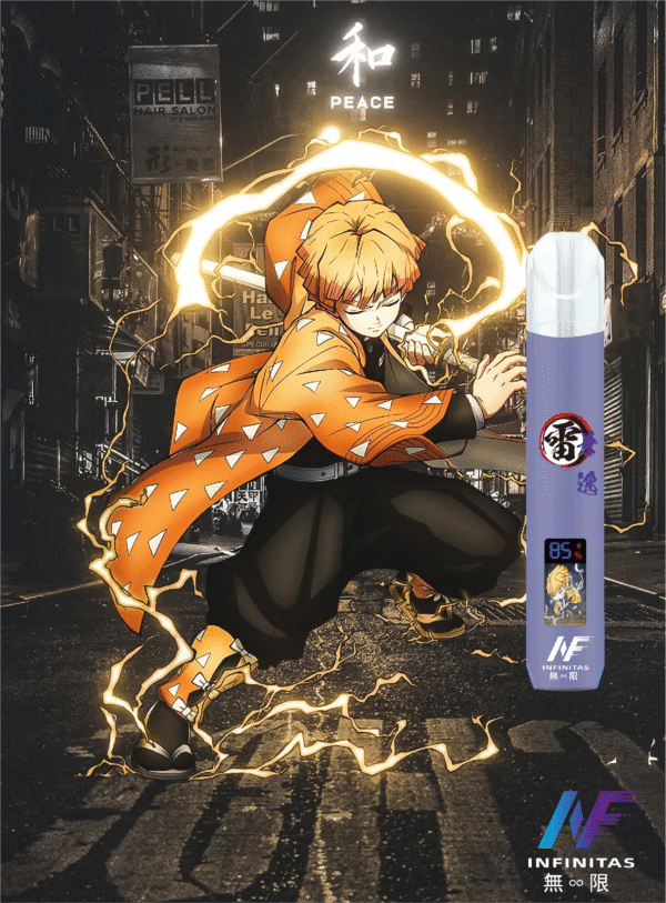 INF聯名主機 鬼滅之刃動漫聯名主機 紫色 INF聯名主機 鬼滅之刃動漫聯名主機 通用一代煙彈 新品上市 711貨到付款